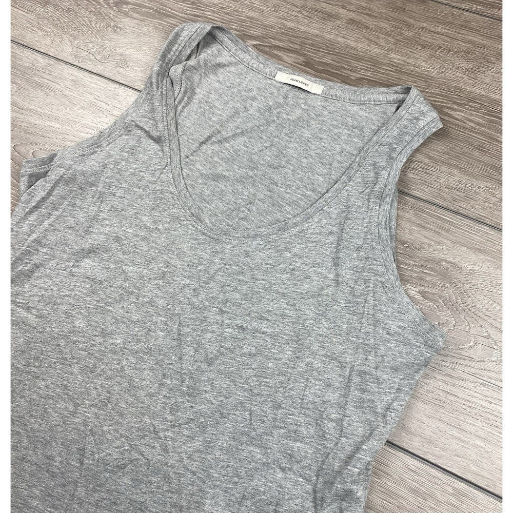 Adam Lippes Women's Pima Cotton‎ Sleeveless Tank Top Grey Size Large